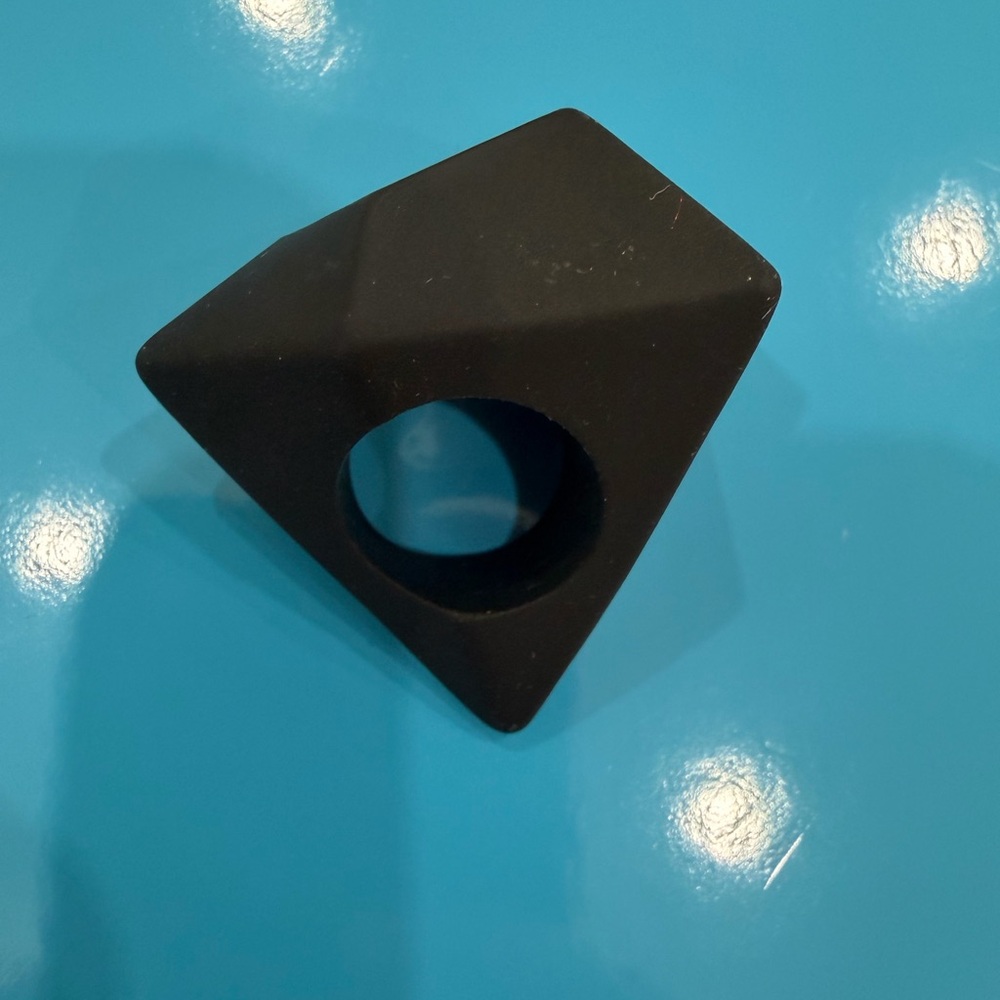 Marc Jacobs By Marc Jacobs Black Silicone Ring